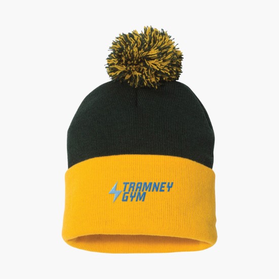 Sportsman Pom Pom Cuffed Beanie