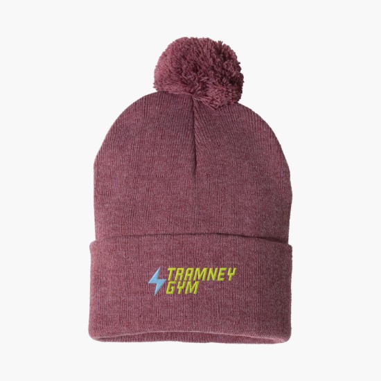Sportsman Pom Pom Cuffed Beanie