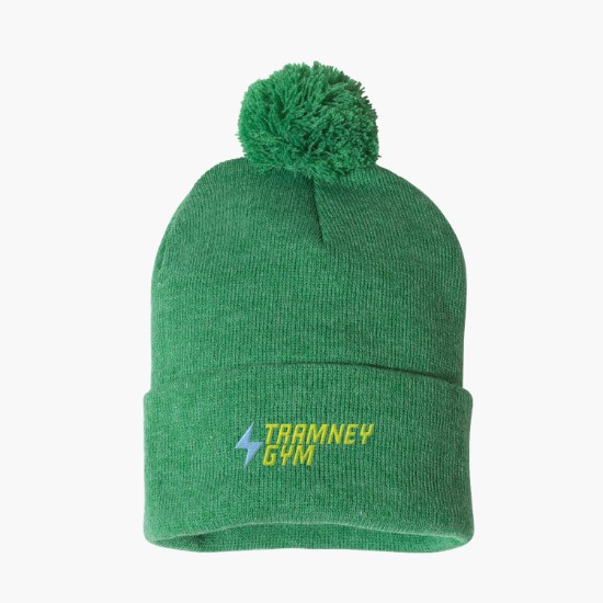 Sportsman Pom Pom Cuffed Beanie