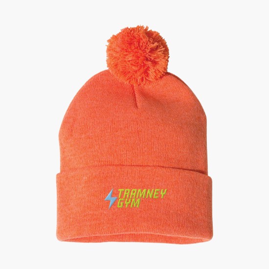 Sportsman Pom Pom Cuffed Beanie
