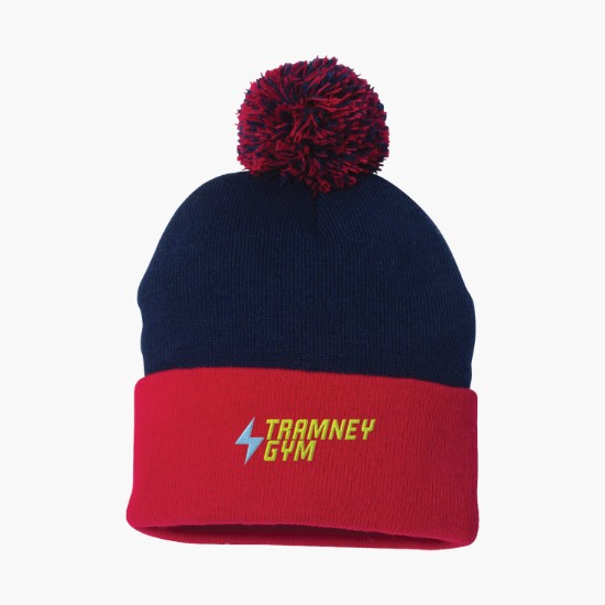 Sportsman Pom Pom Cuffed Beanie