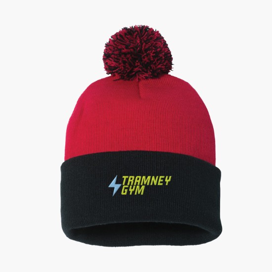 Sportsman Pom Pom Cuffed Beanie