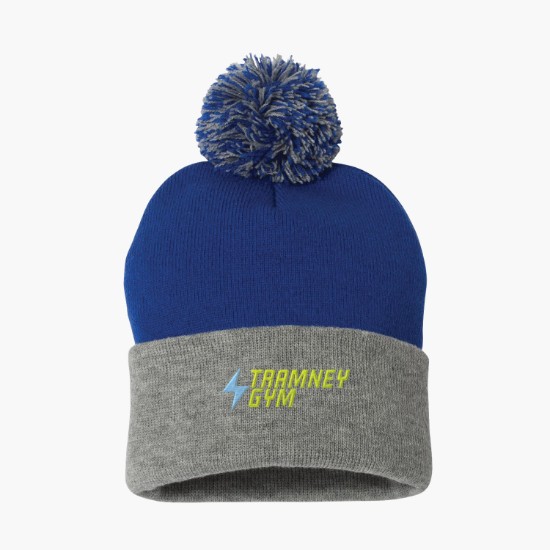 Sportsman Pom Pom Cuffed Beanie