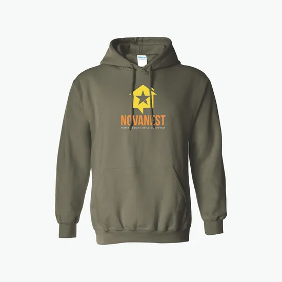 Full Color Gildan Adult 50/50 Hooded Sweatshirt