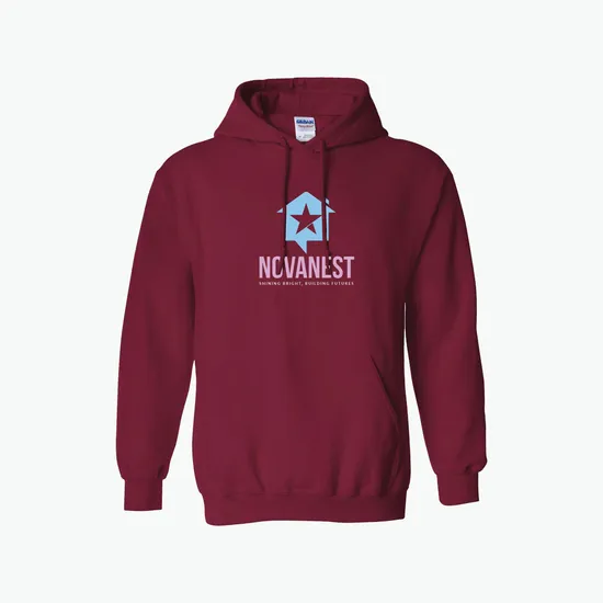 Full Color Gildan Adult 50/50 Hooded Sweatshirt