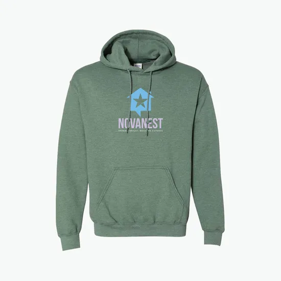 Full Color Gildan Adult 50/50 Hooded Sweatshirt