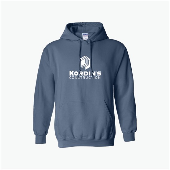 Gildan® Adult 50/50 Hooded Sweatshirt - Darks - Silkscreened