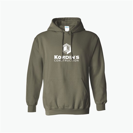 Gildan® Adult 50/50 Hooded Sweatshirt - Darks - Silkscreened