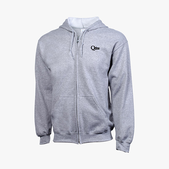 Gildan® Full-Zip Hoodie - Men's - White - Silkscreened