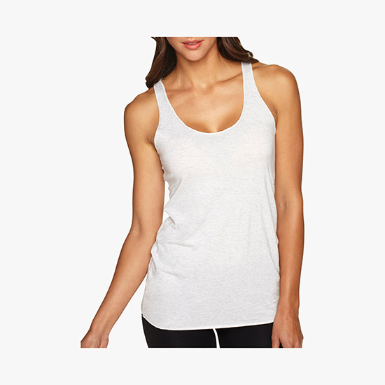 Next Level Tri-Blend Racerback Tank - White