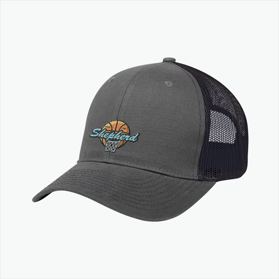 Brushed Cotton Mesh Snapback Cap