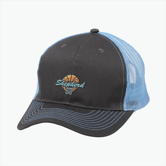 Brushed Cotton Mesh Snapback Cap