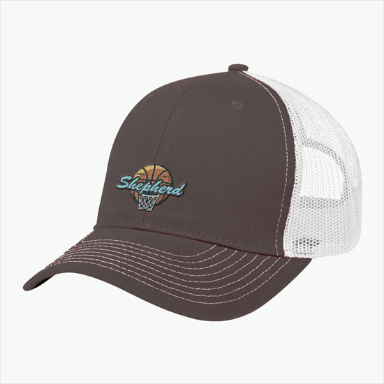Brushed Cotton Mesh Snapback Cap