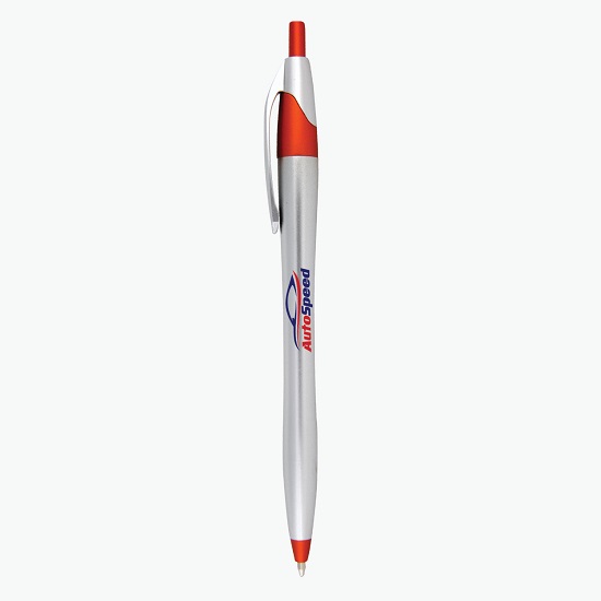 Javalina® Chrome Bright Ballpoint Pen - Full Color