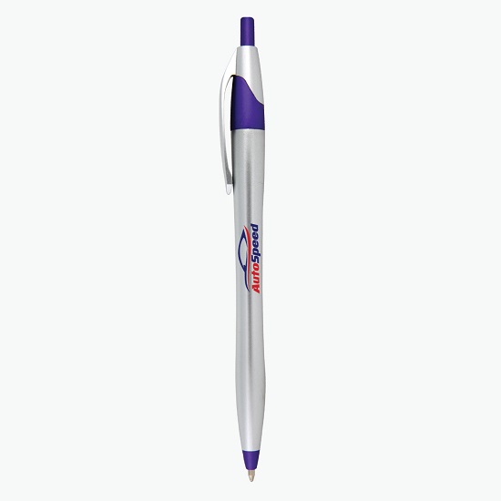 Javalina® Chrome Bright Ballpoint Pen - Full Color