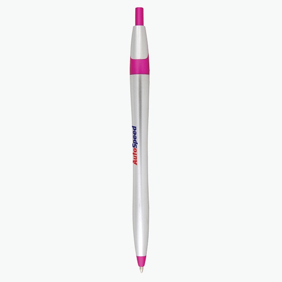 Javalina® Chrome Bright Ballpoint Pen - Full Color