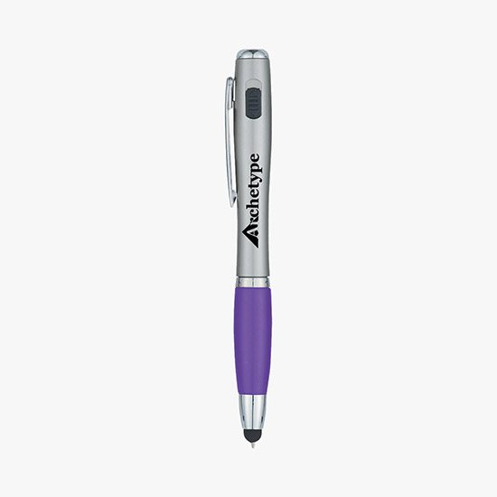 Ballpoint Pen w/ LED Light and Stylus