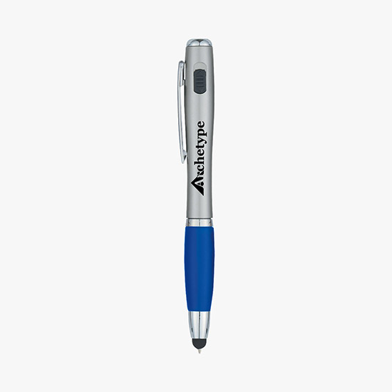 Ballpoint Pen w/ LED Light and Stylus