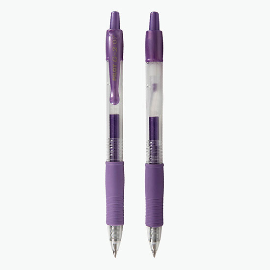 Pilot® G2® Fine (.7mm) Gel Pen - Metallic - Full Color