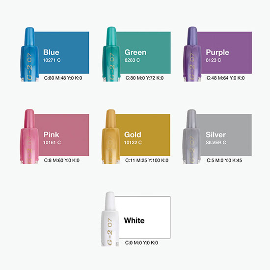 Pilot® G2® Fine (.7mm) Gel Pen - Metallic - Full Color