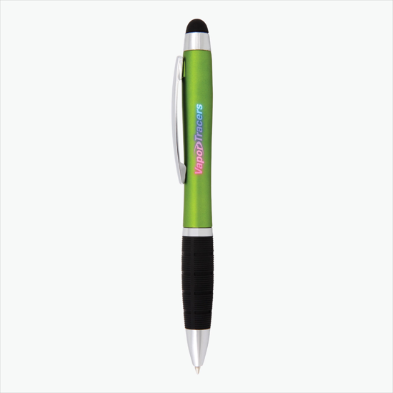 Eclaire Bright Multi-Color Light-Up Logo Stylus Twist Pen