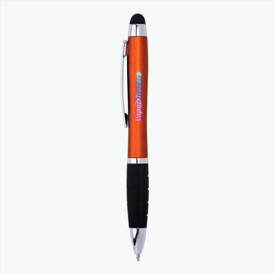 Eclaire Bright Multi-Color Light-Up Logo Stylus Twist Pen