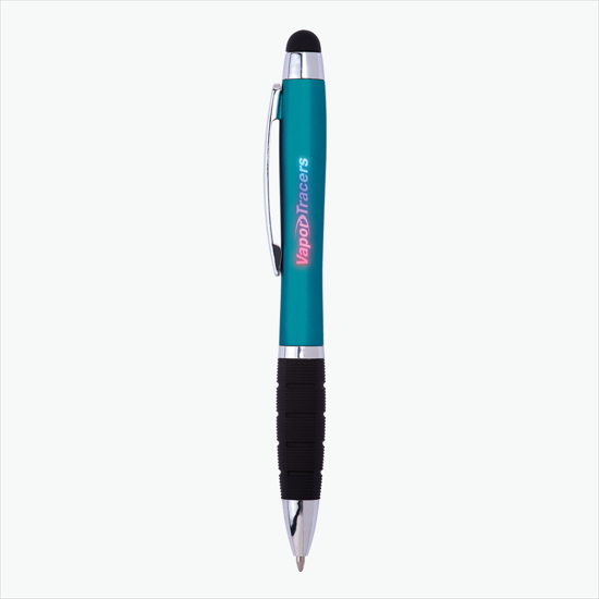 Eclaire Bright Multi-Color Light-Up Logo Stylus Twist Pen