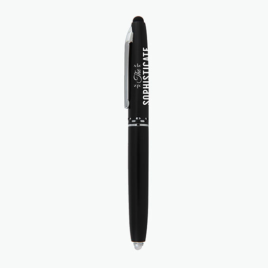 Schifano Triple Function Aluminum Pen Light Stylus