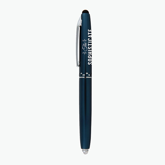 Schifano Triple Function Aluminum Pen Light Stylus