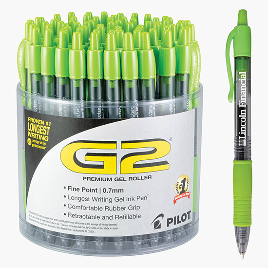 Pilot® G2® Fine (.7mm) Gel Pen - 72 Count Display Tub, WI-20021