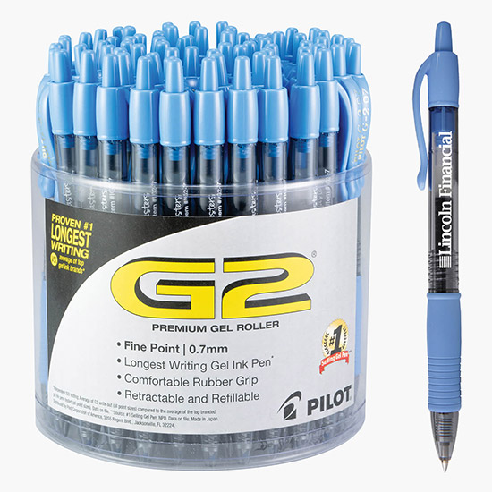 Pilot® G2® Fine (.7mm) Gel Pen - 72 Count Display Tub