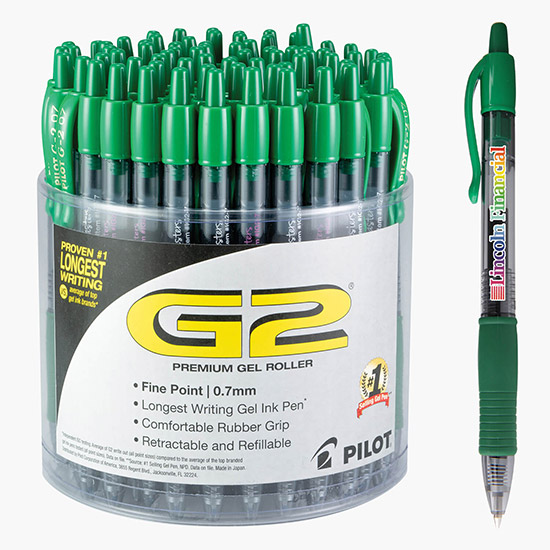 Pilot® G2® Fine (.7mm) Gel Pen - 72 Count Display Tub - Full Color