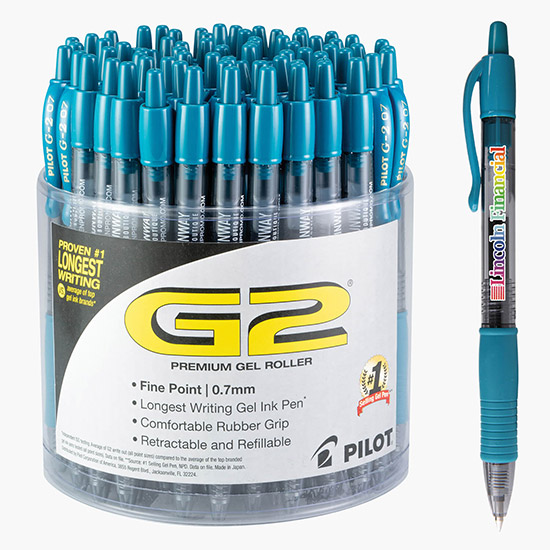 Pilot® G2® Fine (.7mm) Gel Pen - 72 Count Display Tub - Full Color