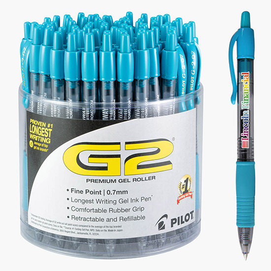 Pilot® G2® Fine (.7mm) Gel Pen - 72 Count Display Tub - Full Color