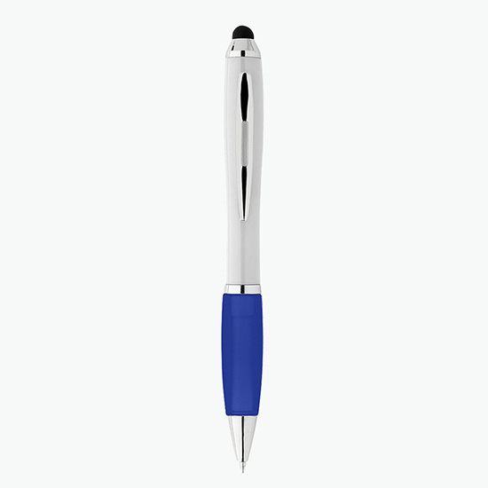 Antibacterial Stylus Pen with Rubber Grip - Full Color