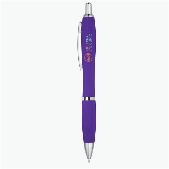 Antibacterial Soft Touch Satin Pen - Full Color