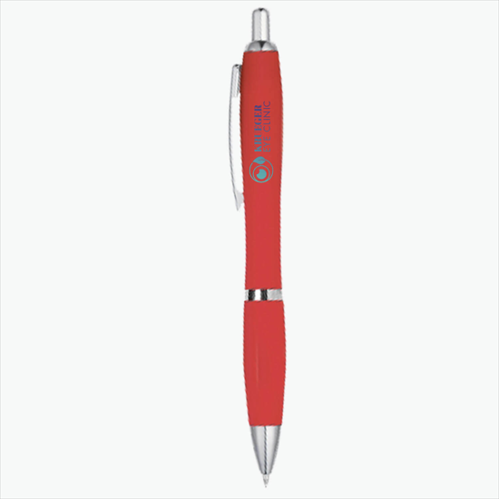 Antibacterial Soft Touch Satin Pen - Full Color