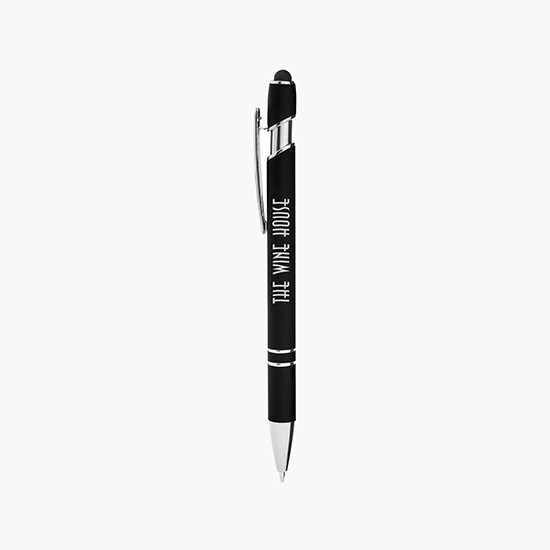 CORE 365 Rubberized Aluminum Click Stylus Pen - 24-Hour Production