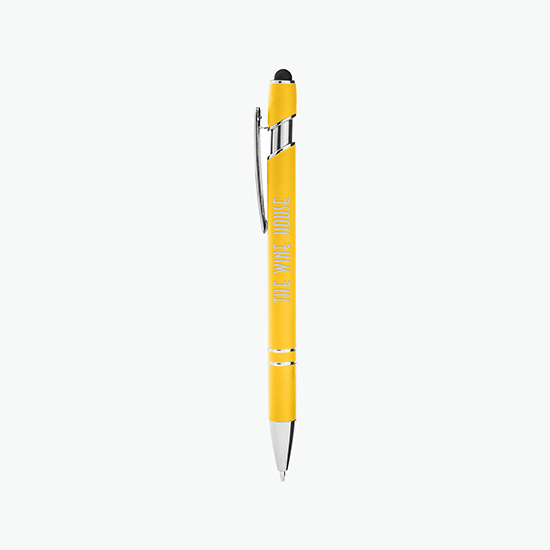 CORE 365 Rubberized Aluminum Click Stylus Pen - 24-Hour Production