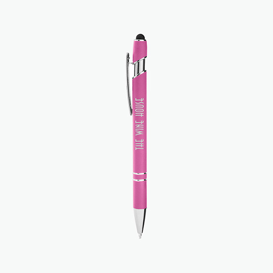 CORE 365 Rubberized Aluminum Click Stylus Pen - 24-Hour Production