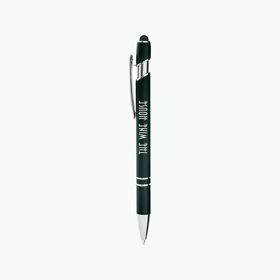 CORE 365 Rubberized Aluminum Click Stylus Pen - 24-Hour Production