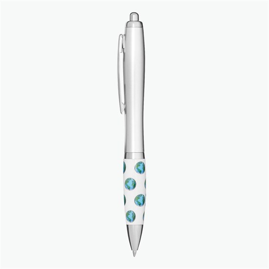 Globe Theme Grip Pen - 24-Hour Production