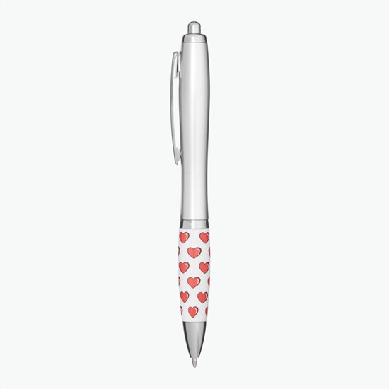 Heart Theme Grip Pen - 24-Hour Production