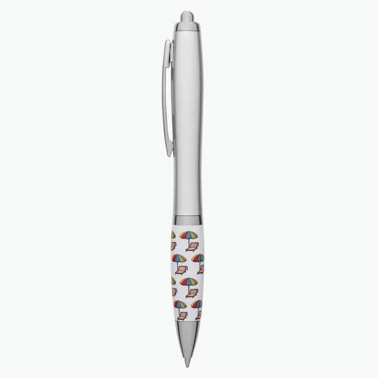 Vacation Theme Grip Recycled Pen - 24-Hour Production