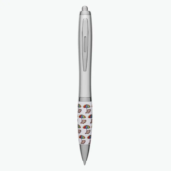 Vacation Theme Grip Recycled Pen - 24-Hour Production
