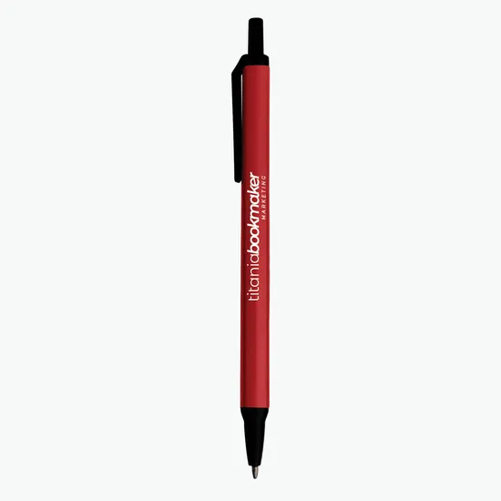 Amber Stick Click Pen - 24-Hour Production
