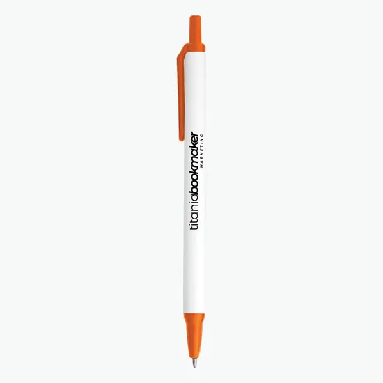 Amber Stick Click Pen - 24-Hour Production