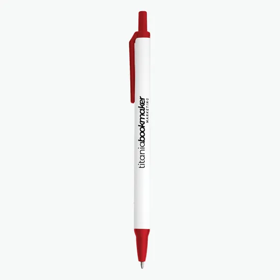 Amber Stick Click Pen - 24-Hour Production
