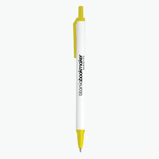 Amber Stick Click Pen - 24-Hour Production