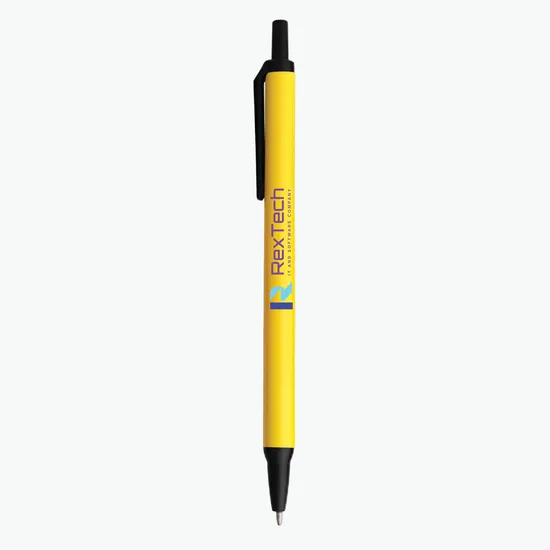 Amber Stick Click Pen - Full Color